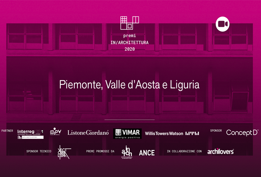 cerimonia di premiazione dei premi inarchitettura 2020 di Piemonte, Liguria e Valle d'Aosta